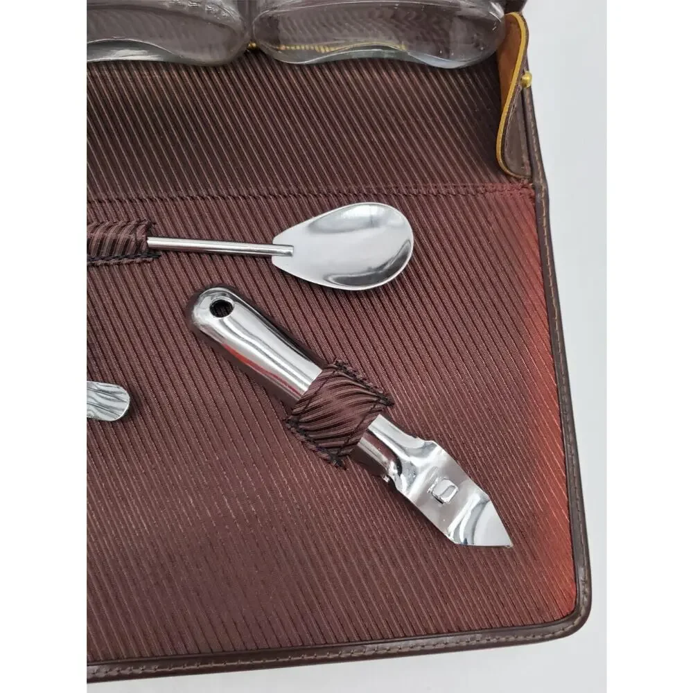 1975 Travel Bar Set Arrowhead Country Club Drinking Kit Mixing